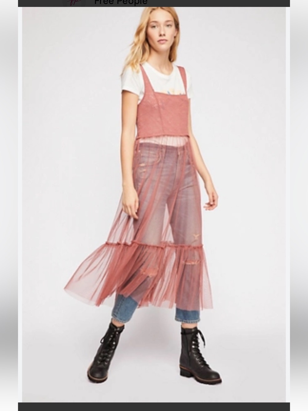 Free People C'est Le Vie Slip Like New